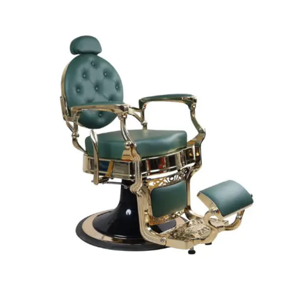 Dita Gold Chrome Dark Green Barberchair