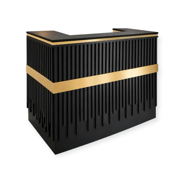 Dita Luxe Receptiebalie - Mat Zwart - 120cm Breed